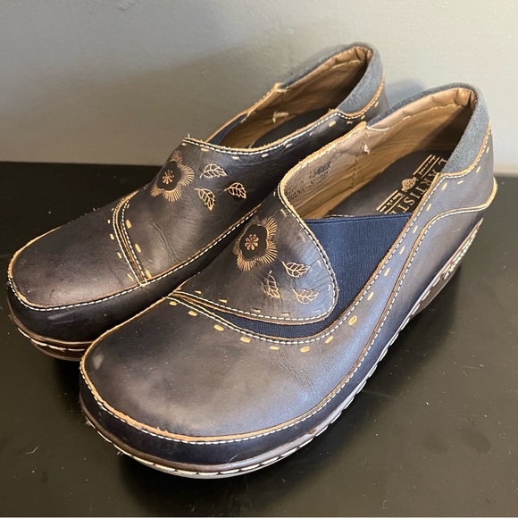 Spring Step L’artiste Burbank Leather Slip On Shoes Clogs Size 38 US 7.5/8 - Picture 1 of 6